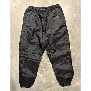 Vintage Iowa Hawkeyes Pants Mens Large 90s NCAA Pro Player Windbreaker Lined